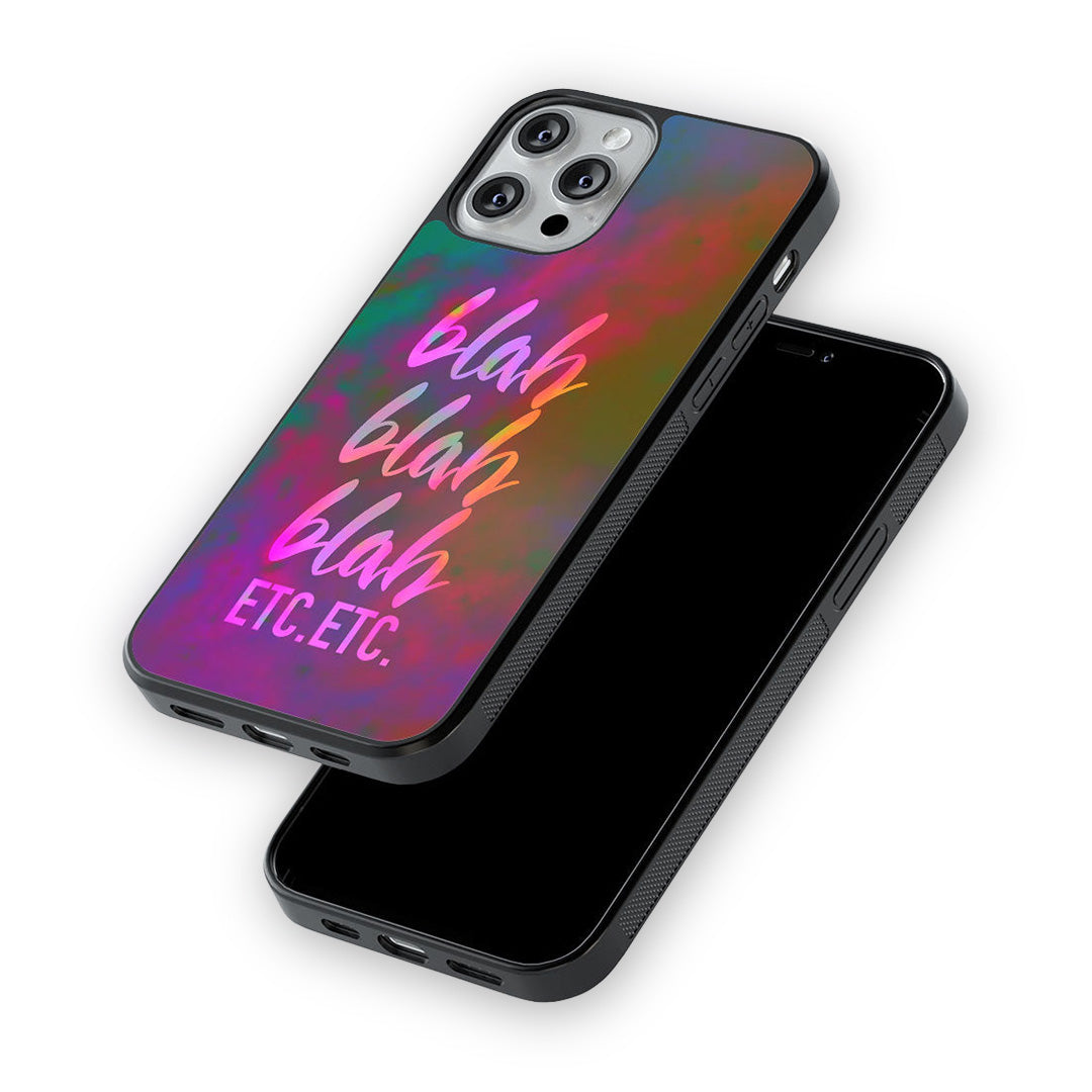Blah Blah Glass iPhone Case for iPhone 12 Pro Max | Macmerise