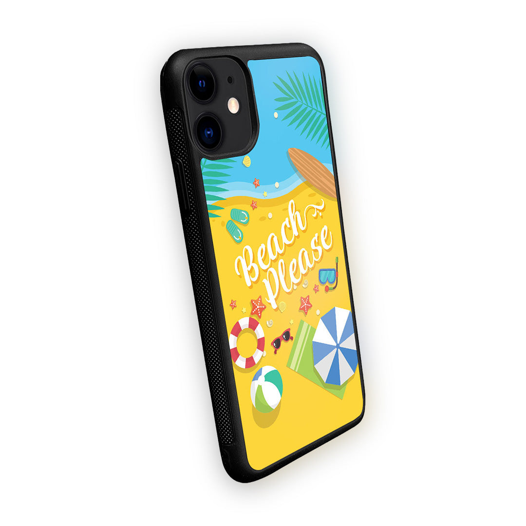 Beach Please Glass iPhone Case for iPhone 11 | Macmerise
