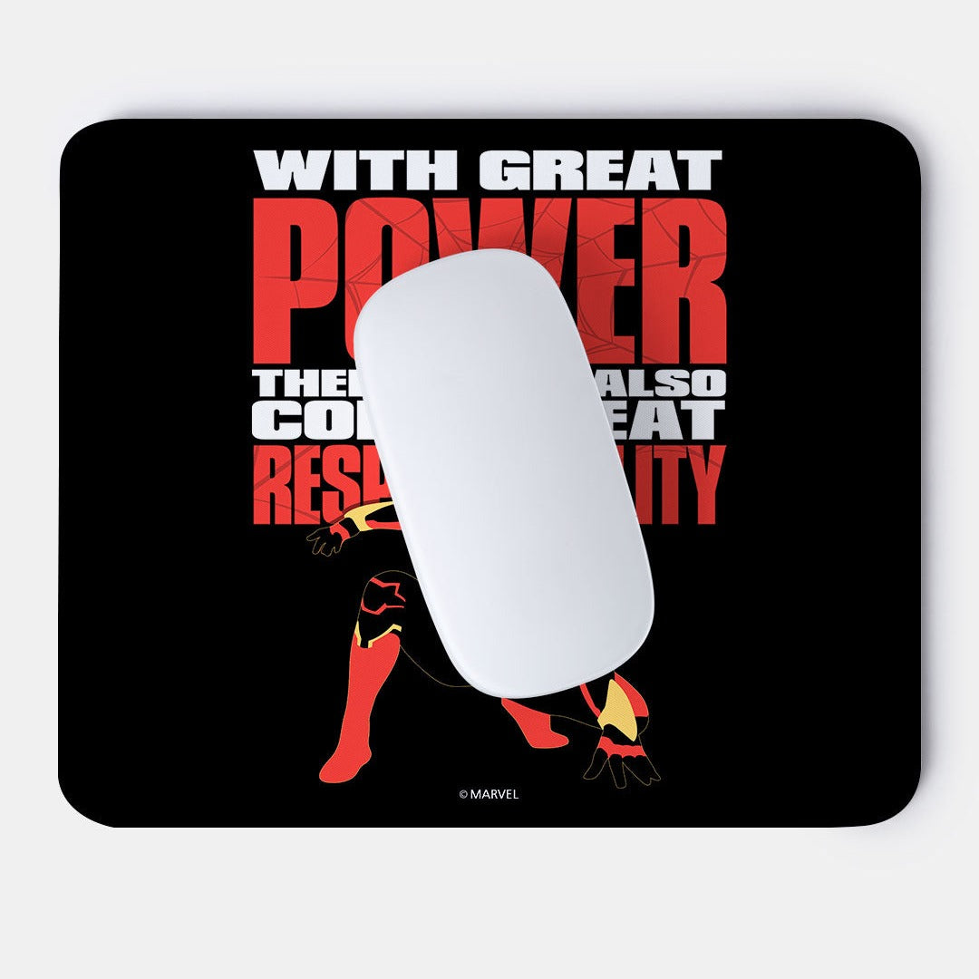Great Power Great Responsibility Mouse Pad | Macmerise