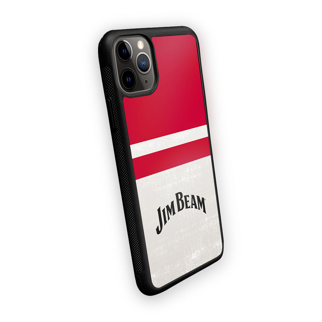 Jim Beam White Stripes Glass iPhone Case for iPhone 11 Pro | Macmerise