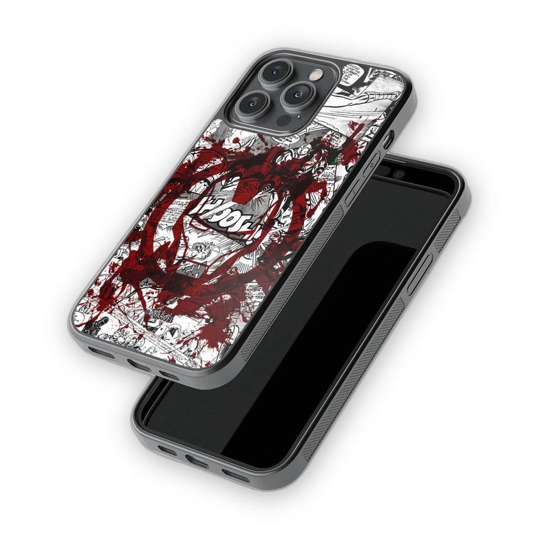 Splash Out Iron Man Glass iPhone Case for iPhone 14 Pro Max | Macmerise