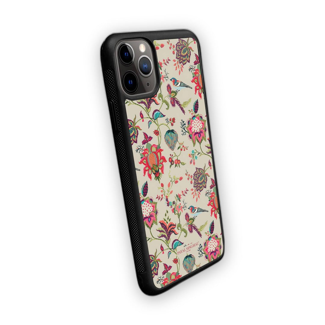 Payal Singhal Chidiya Beige Glass iPhone Case for iPhone 11 Pro | Macmerise