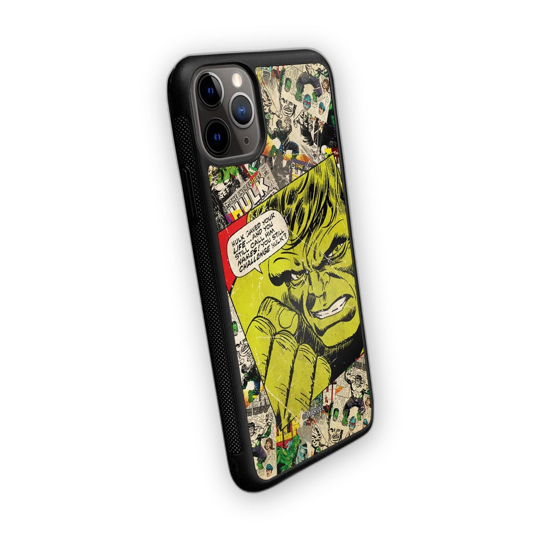 Comic Hulk Glass iPhone Case for iPhone 11 Pro Max | Macmerise
