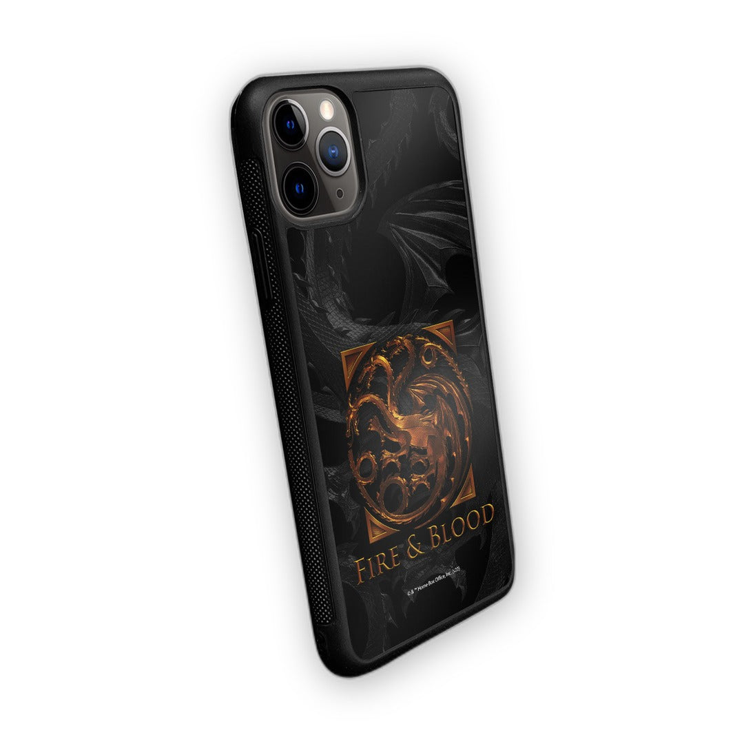 Fire and Blood Glass iPhone Case for iPhone 11 Pro | Macmerise