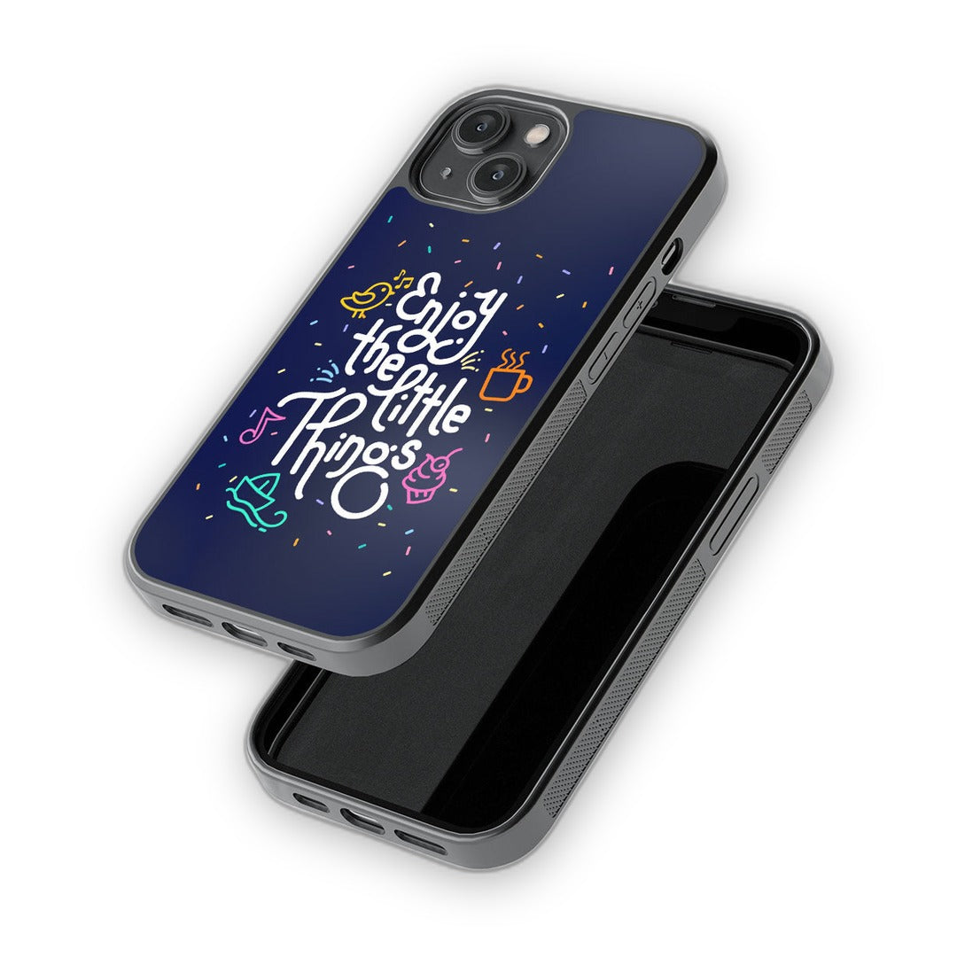 Enjoy the Little Things Glass iPhone Case for iPhone 14 | Macmerise