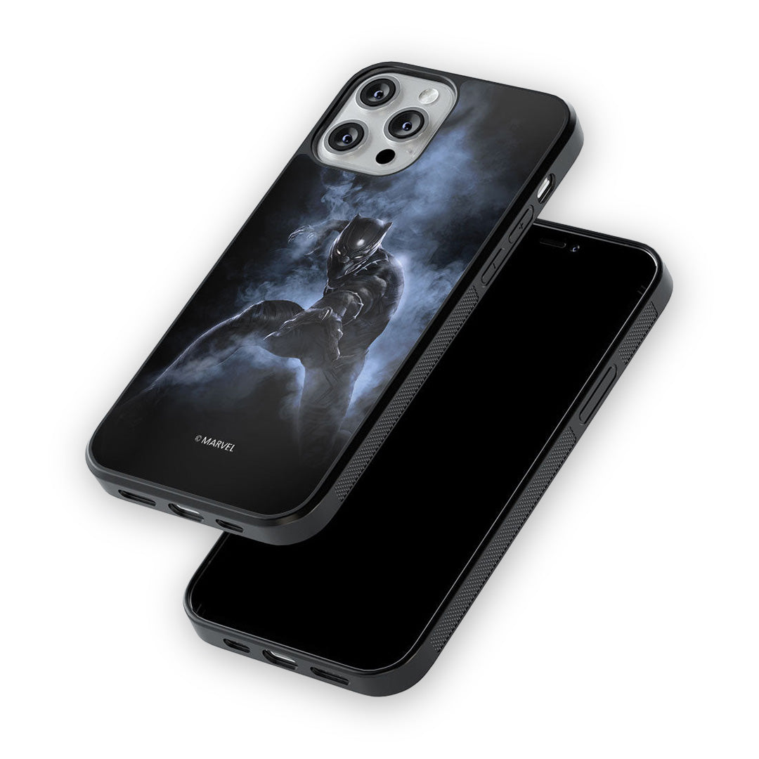 Black Panther Attack Glass iPhone Case for iPhone 12 Pro Max | Macmerise