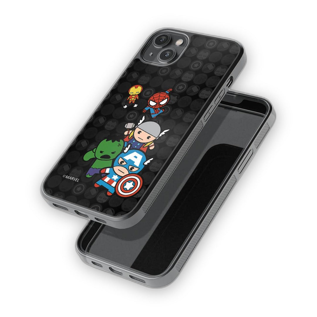 Kawaii Marvel Comics Glass iPhone Case for iPhone 14 Plus | Macmerise