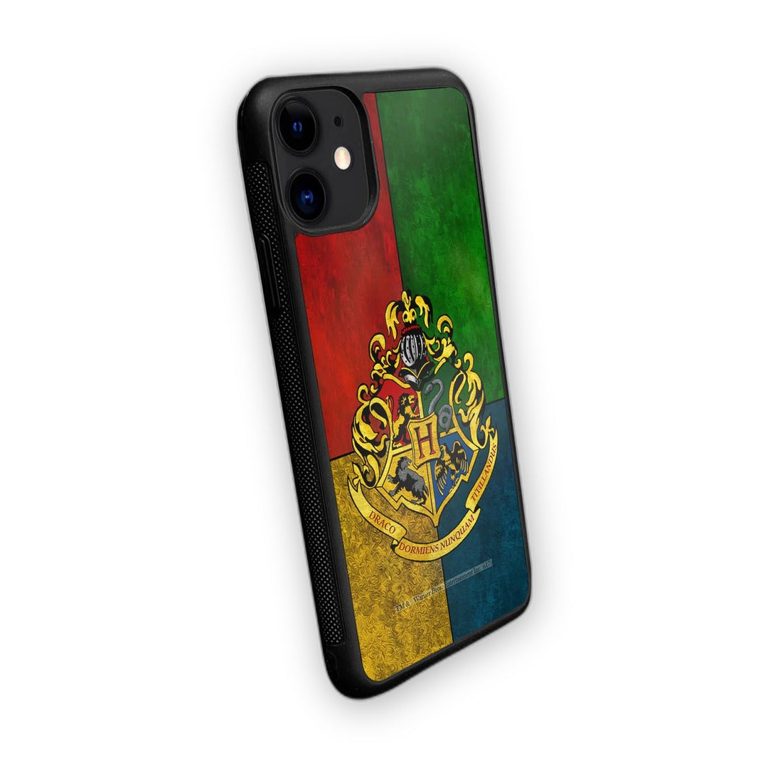Hogwarts Sigil United Glass iPhone Case for iPhone 11 | Macmerise