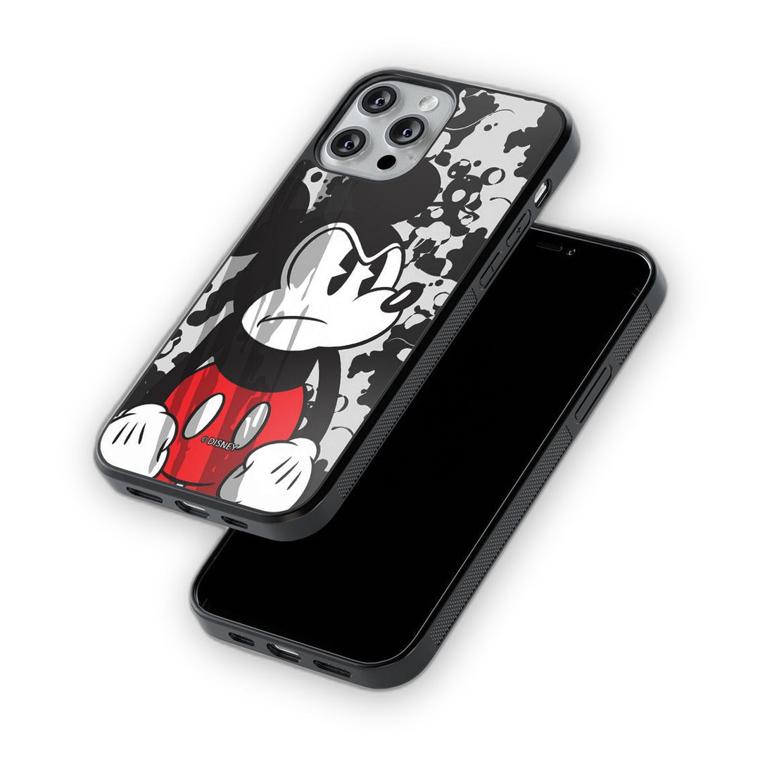 Grumpy Mickey Glass iPhone Case for iPhone 13 Pro Max | Macmerise