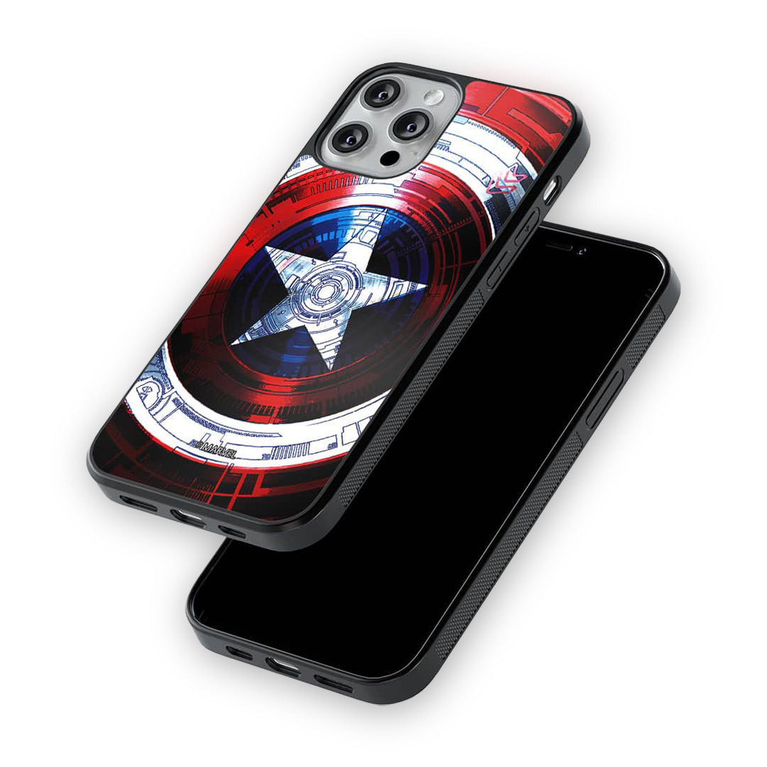 Captains Shield Decoded Glass iPhone Case for iPhone 12 Pro | Macmerise