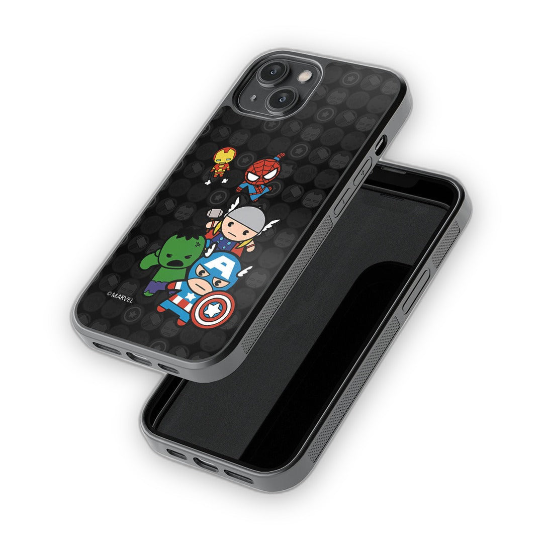 Kawaii Marvel Comics Glass iPhone Case for iPhone 14 | Macmerise