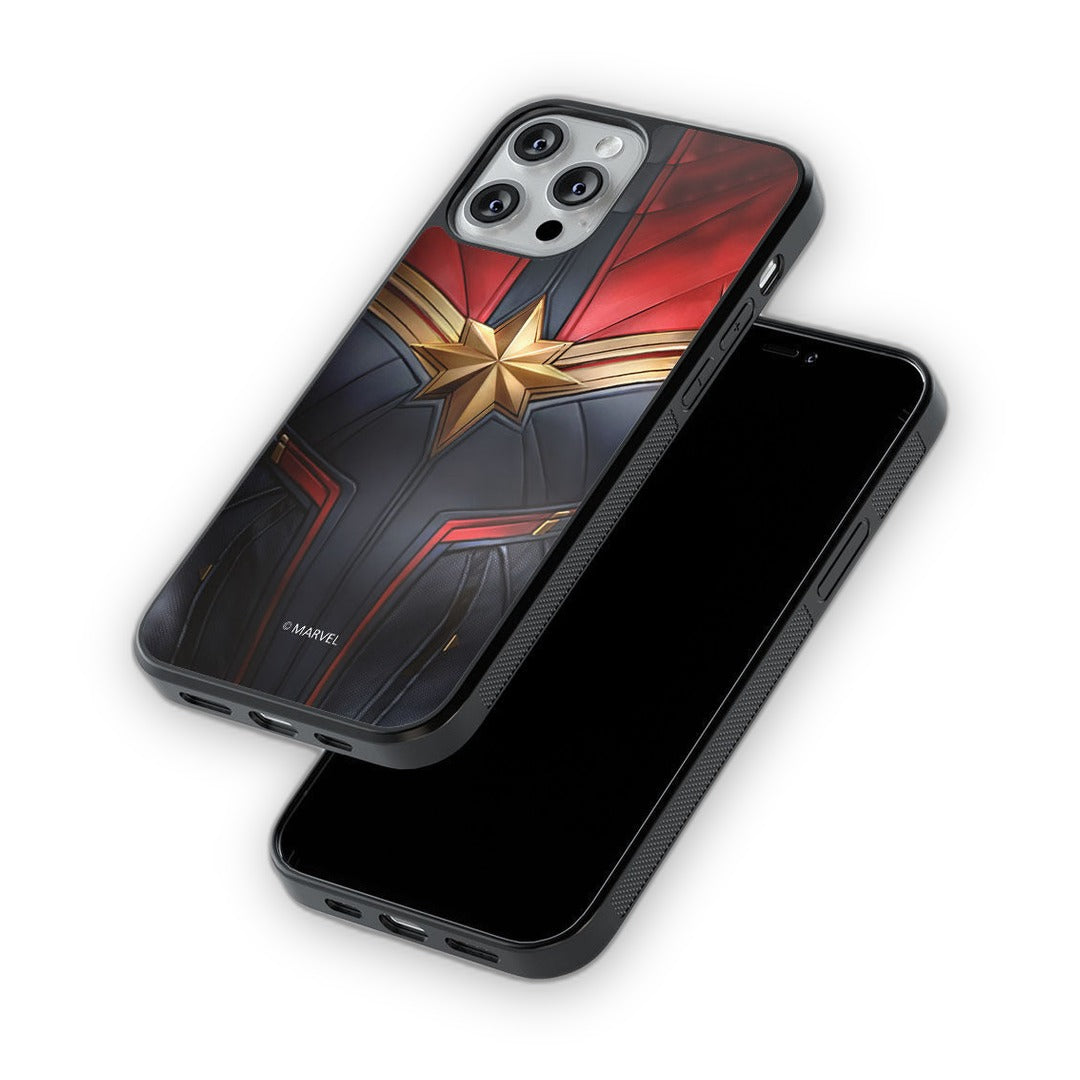 Suit Up Captain Marvel Glass iPhone Case for iPhone 13 Pro | Macmerise