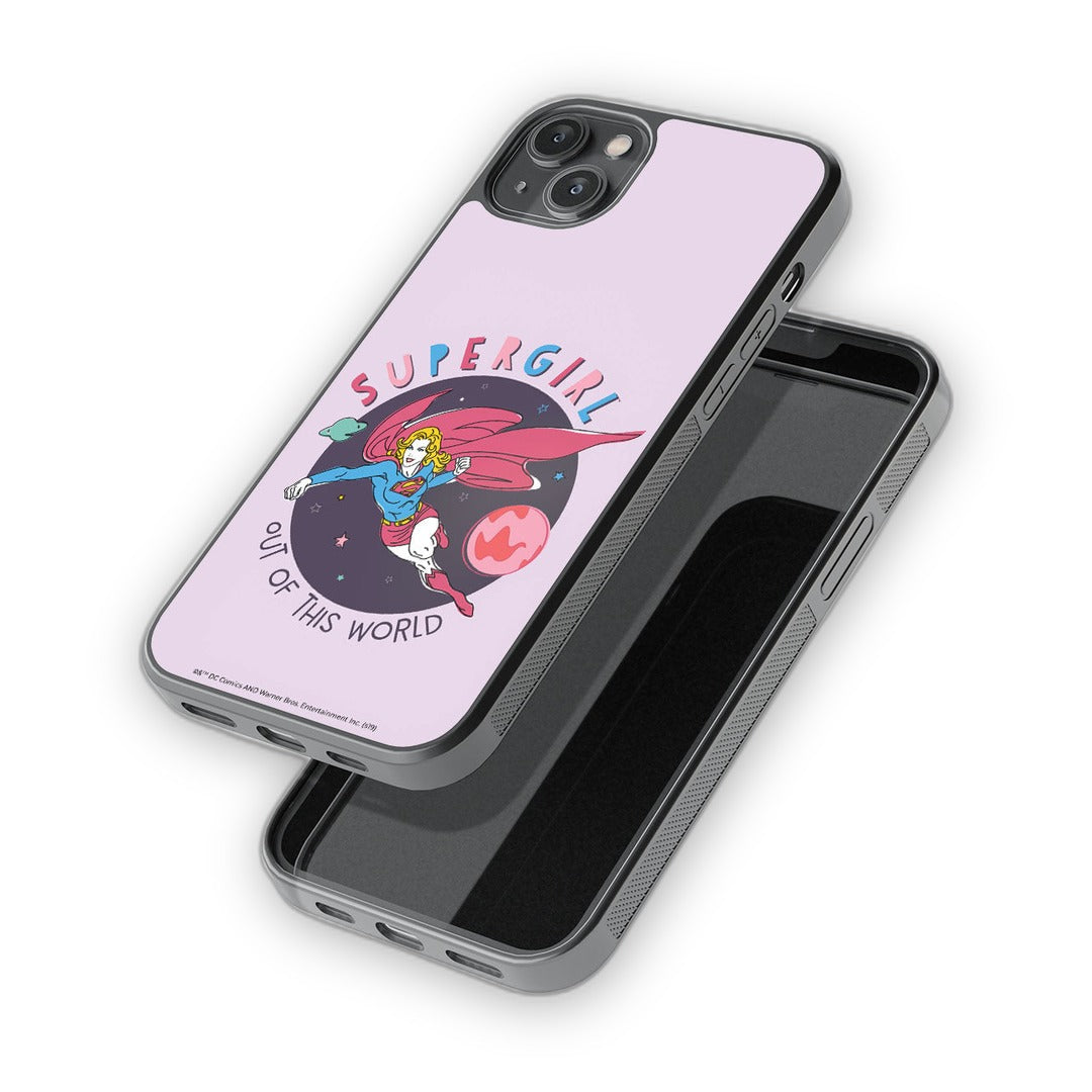 Supergirl Out of the World Glass iPhone Case for iPhone 14 Plus | Macmerise