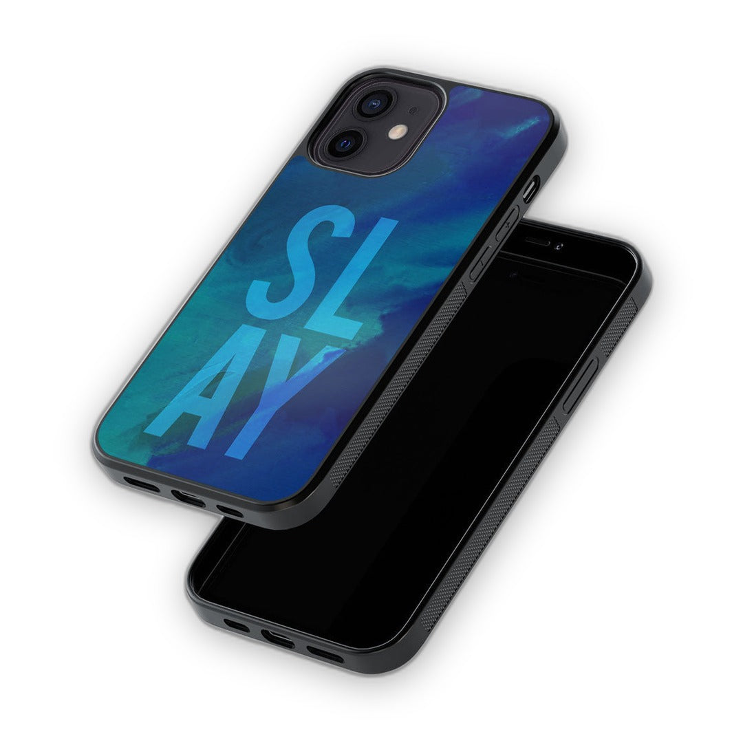 Slay Blue Glass iPhone Case for iPhone 12 | Macmerise