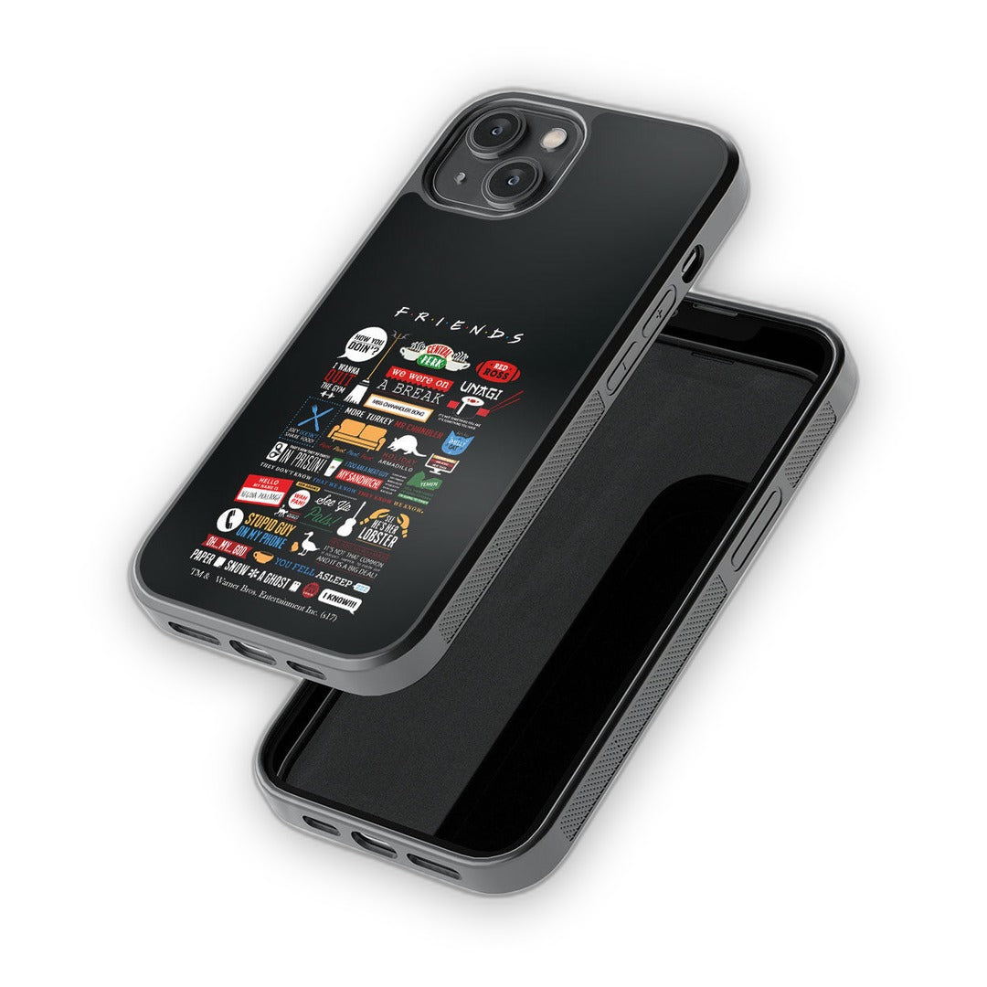 Friends Infographic Glass iPhone Case for iPhone 14 | Macmerise