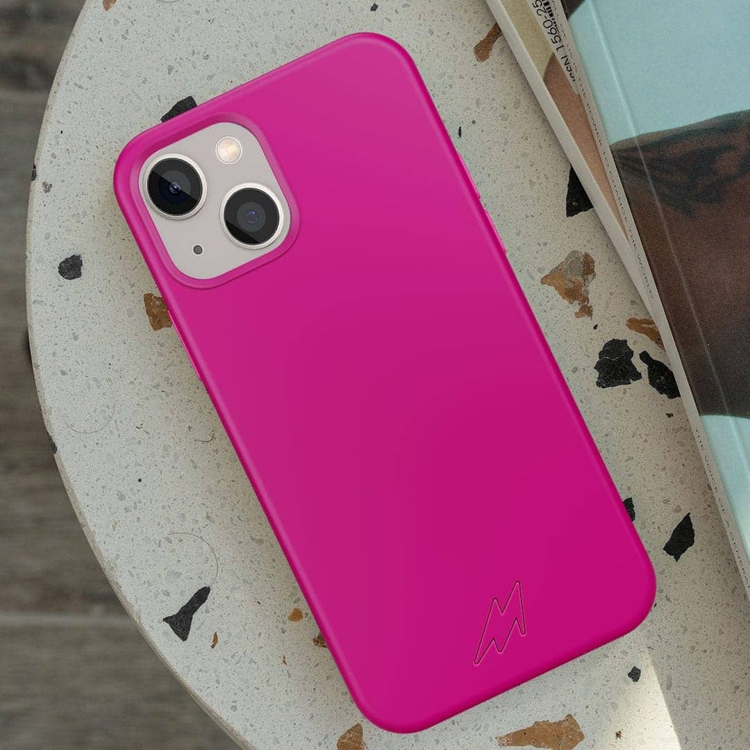 Basics iPhone 13 Mini Silicone Case Fuschia Pink | Macmerise