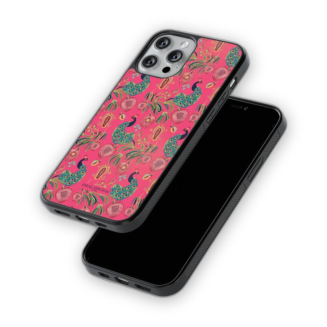 Payal Singhal Anaar and Mor iPhone 13 Pro Cover Pink - detail view | Macmerise