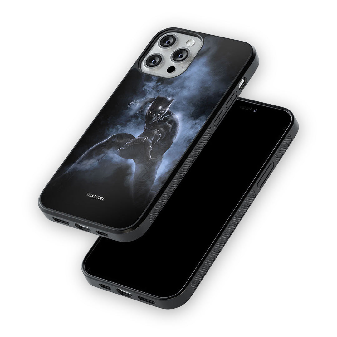 Black Panther Attack Glass iPhone Case for iPhone 13 Pro | Macmerise