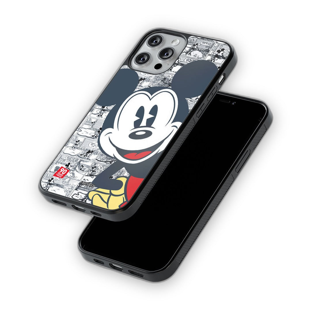 Mickey Comic Strip Glass iPhone Case for iPhone 12 Pro | Macmerise
