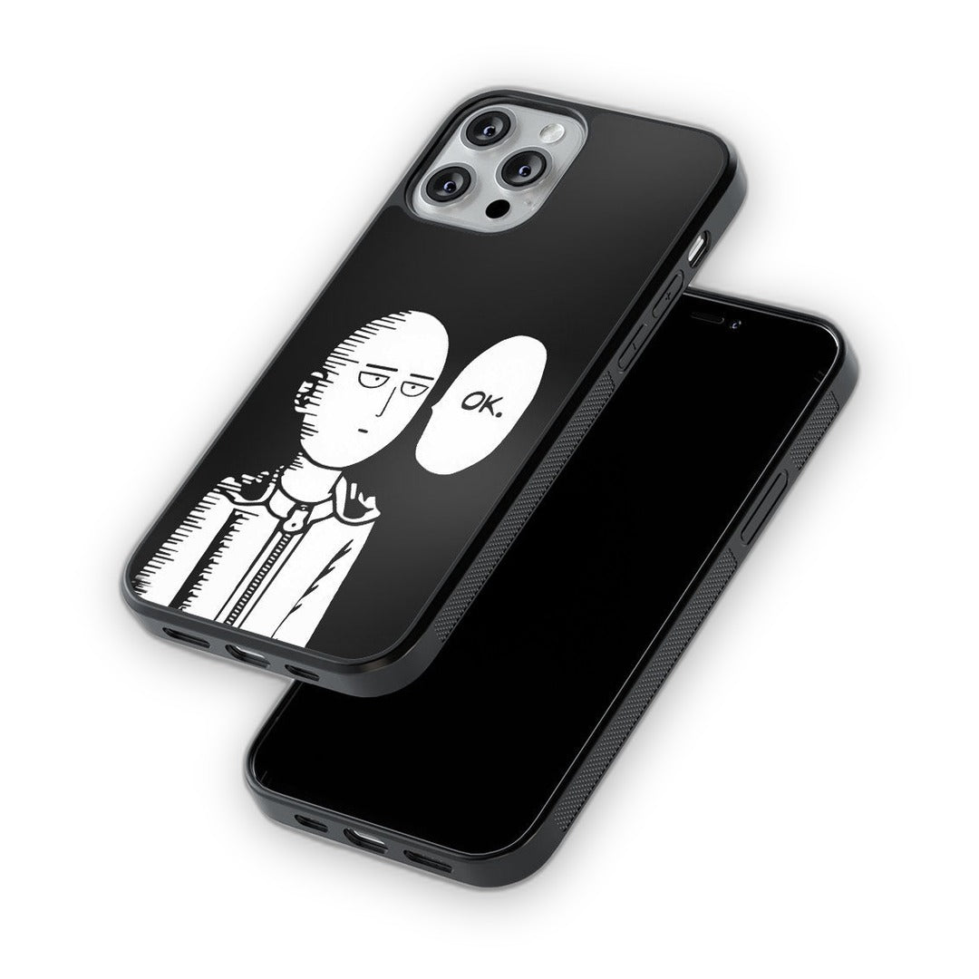 Saitama Not Impressed Glass iPhone Case for iPhone 12 Pro | Macmerise