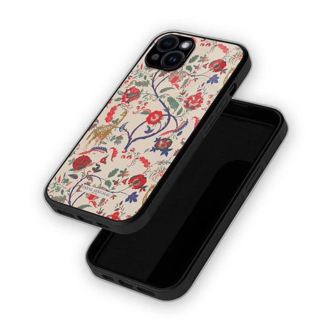 Payal Singhal Giraffe Print Glass iPhone Case for iPhone 15 Plus | Macmerise