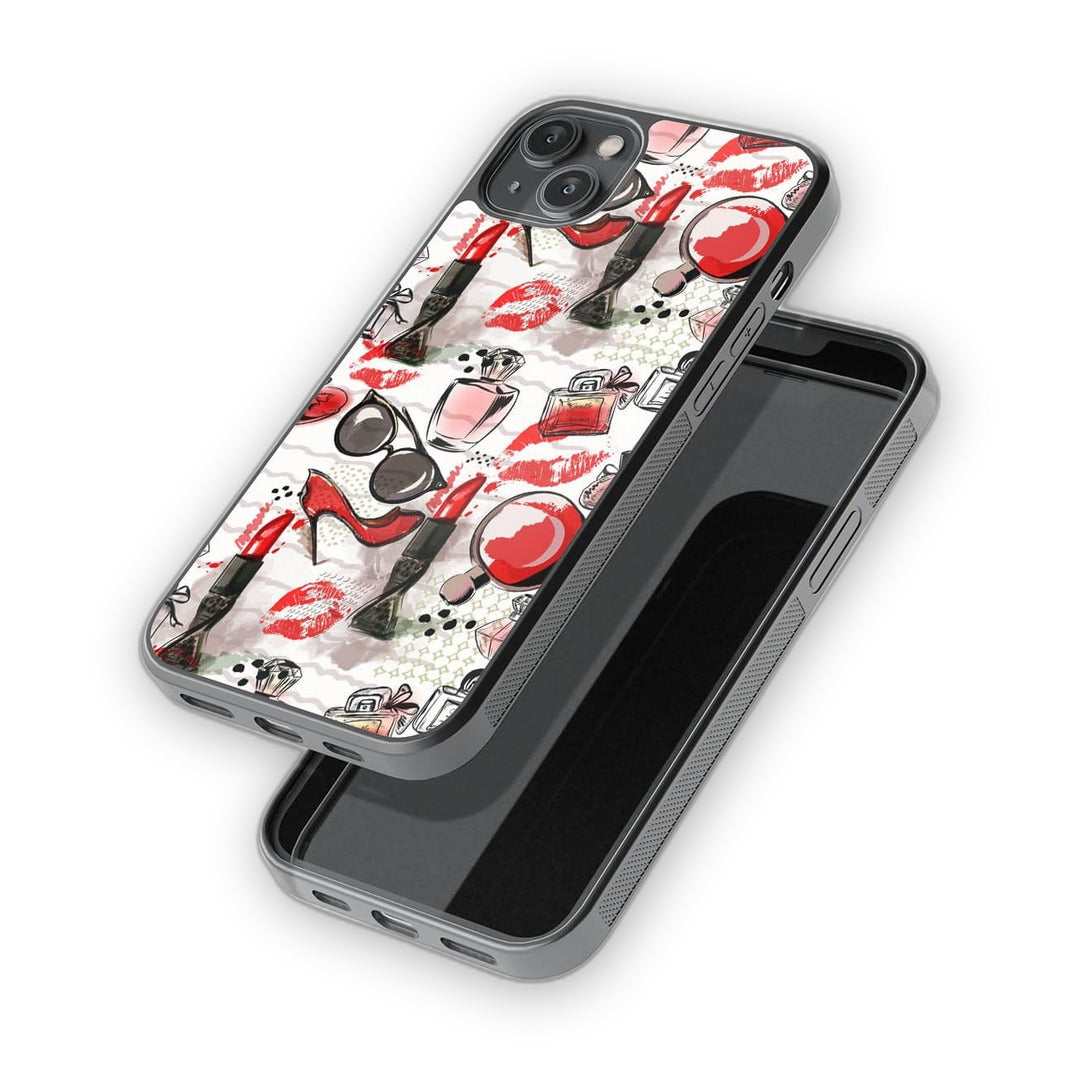 Fashionista Essentials Glass iPhone Case for iPhone 14 Plus | Macmerise