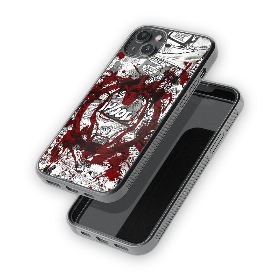 Splash Out Iron Man Glass iPhone Case for iPhone 14 Plus | Macmerise