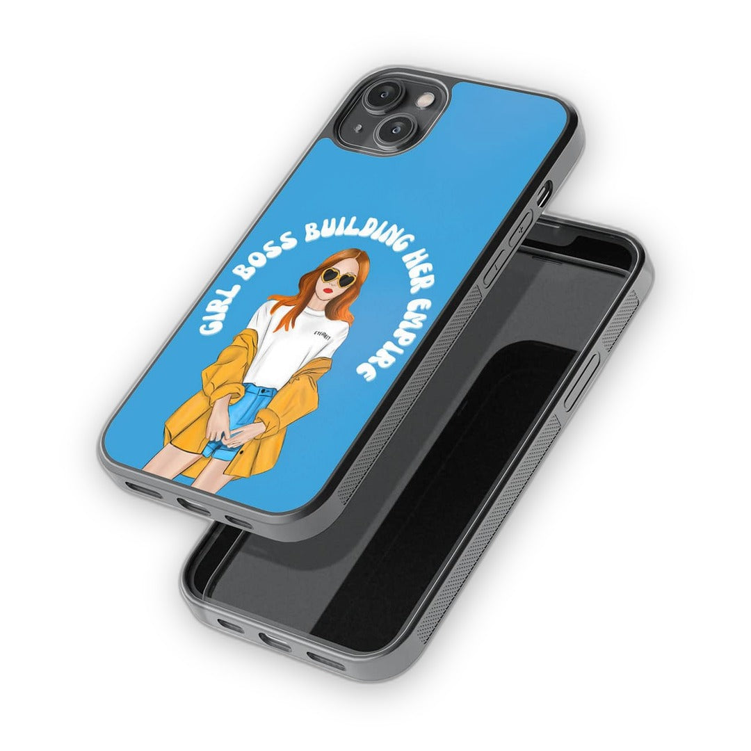 Girl Boss Building Empire Glass iPhone Case for iPhone 14 Plus | Macmerise