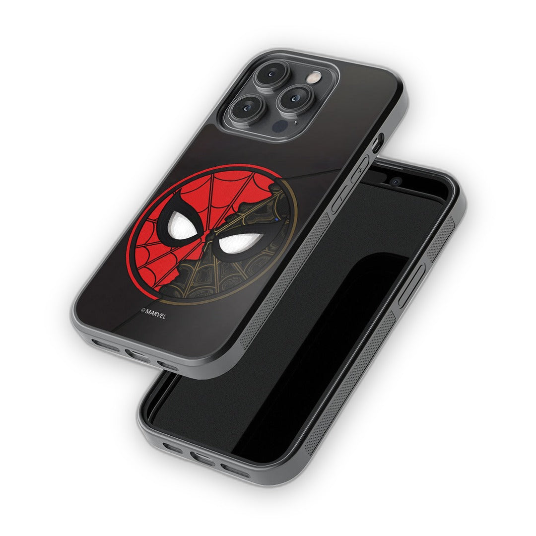 Two Face Spidey Glass iPhone Case for iPhone 14 Pro | Macmerise