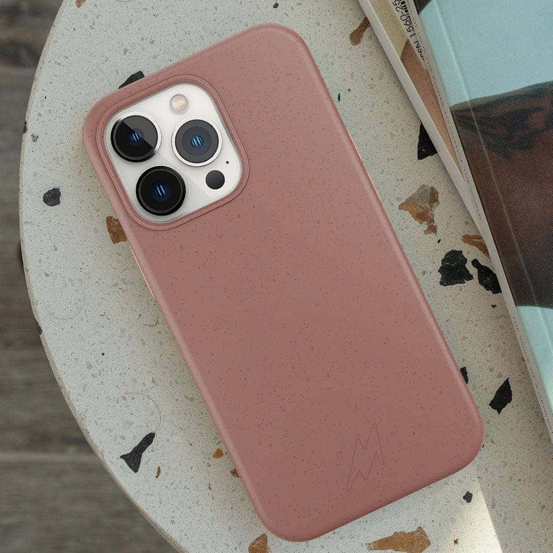 Basics Glass iPhone Case for iPhone 13 Pro Max Ecofriendly Baby Pink | Macmerise