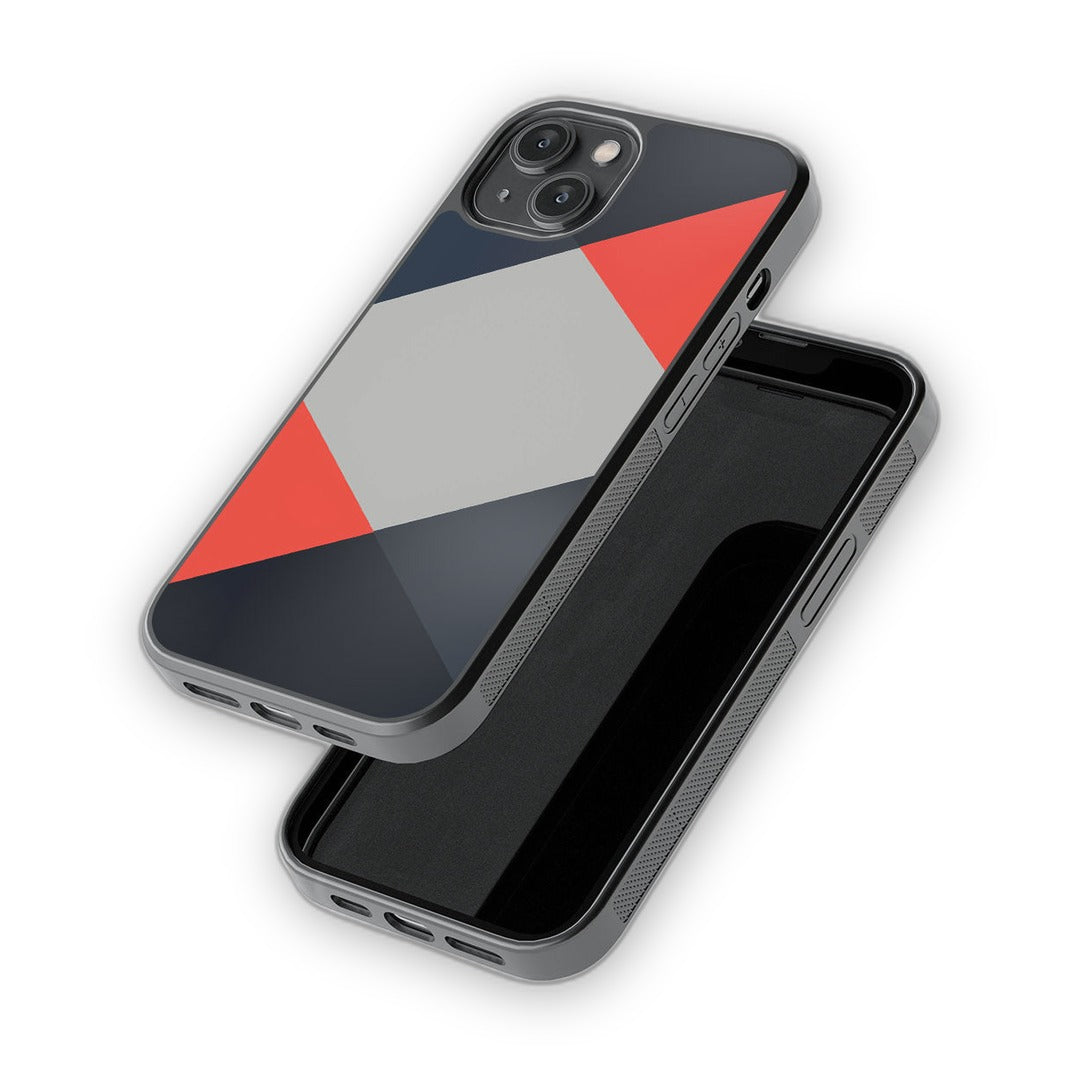 Criss Cross Coral Glass iPhone Case for iPhone 14 | Macmerise