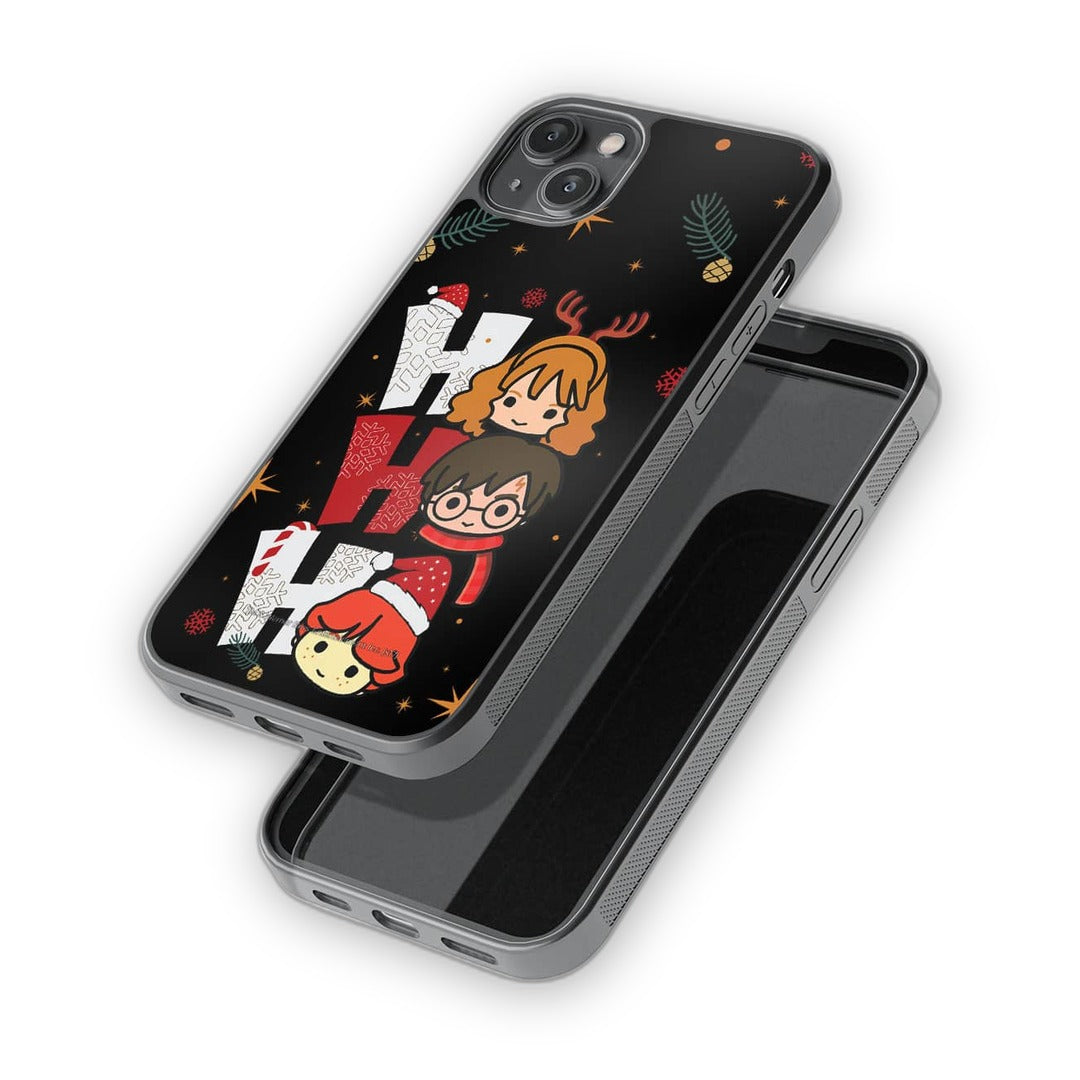 Harry Potter Ho Ho Ho Glass iPhone Case for iPhone 14 Plus | Macmerise
