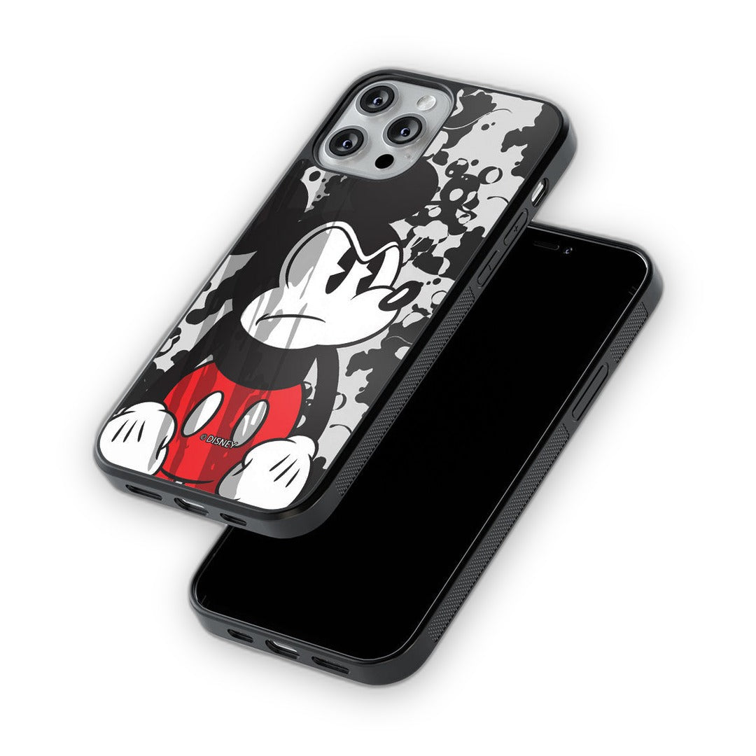 Grumpy Mickey Glass iPhone Case for iPhone 12 Pro | Macmerise