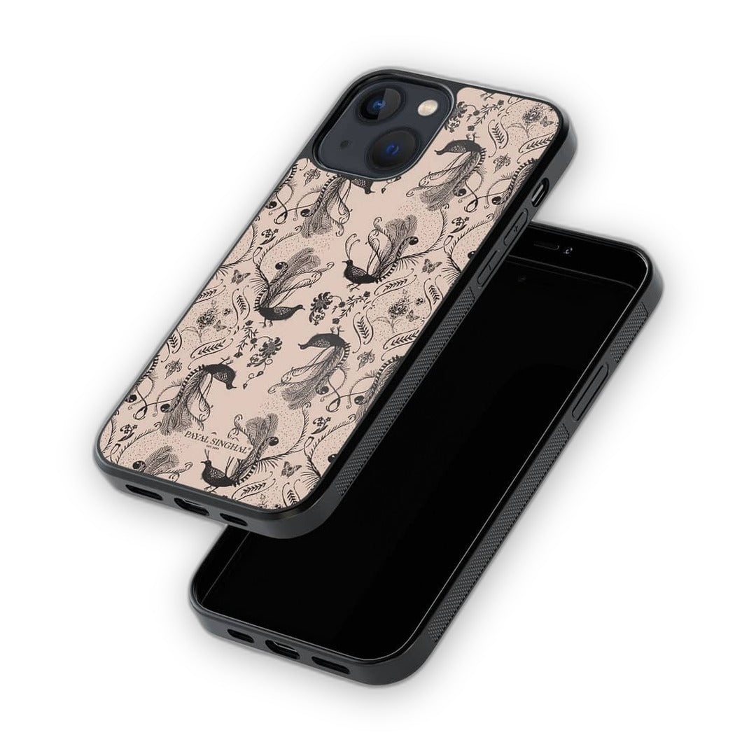 Payal Singhal Blush Arabic Jannat Glass iPhone Case for iPhone 13 Mini | Macmerise