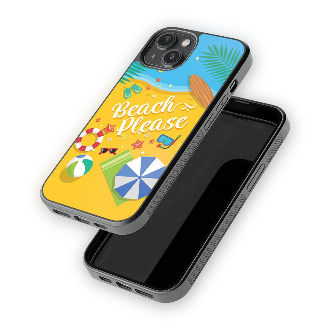 Beach Please Glass iPhone Case for iPhone 14 | Macmerise