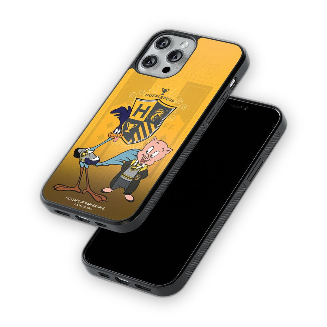 Looney Hufflepuff Glass iPhone Case for iPhone 13 Pro | Macmerise