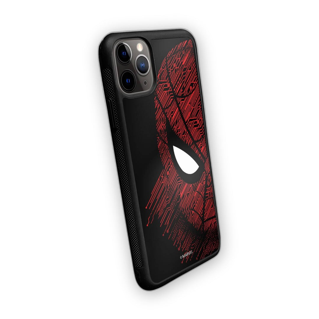 Sketch Out Spider Man Glass iPhone Case for iPhone 11 Pro Max | Macmerise
