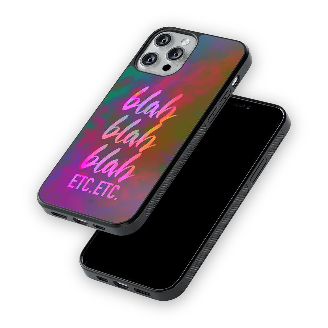 Blah Blah Glass iPhone Case for iPhone 13 Pro Max | Macmerise