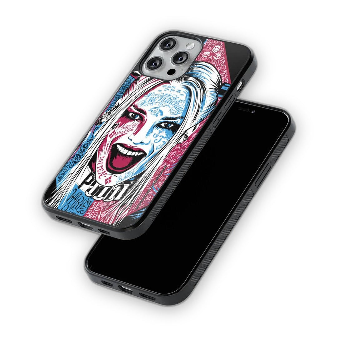 Wicked Harley Quinn Glass iPhone Case for iPhone 13 Pro Max | Macmerise