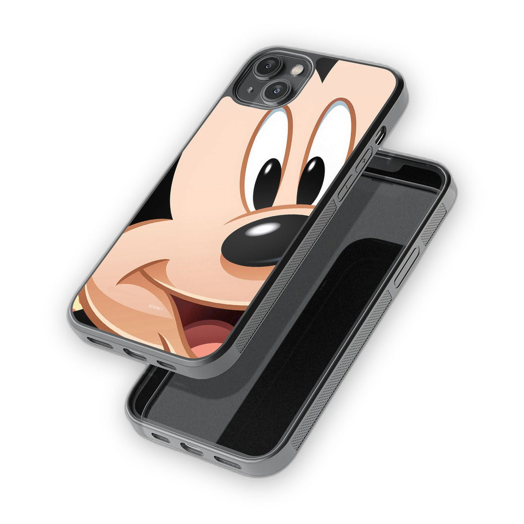 Zoom Up Mickey Glass iPhone Case for iPhone 14 Plus | Macmerise
