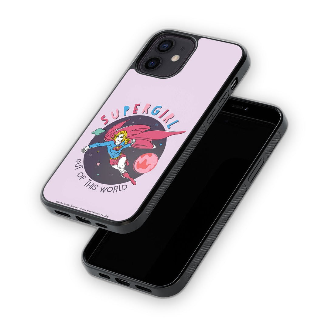 Supergirl Out of the World Glass iPhone Case for iPhone 12 | Macmerise