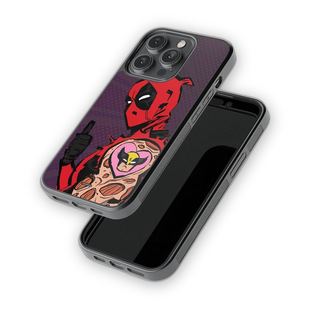 Deadpool Tattoo Glass iPhone Case for iPhone 14 Pro | Macmerise