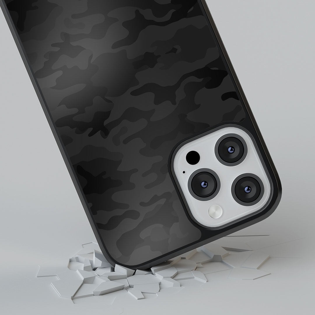 Camo Army Black Glass iPhone Case for iPhone 13 Pro | Macmerise