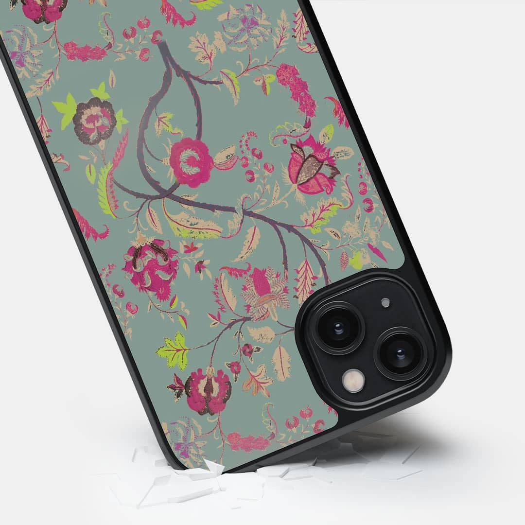 Payal Singhal Chintz Print Glass iPhone Case for iPhone 14 Plus | Macmerise