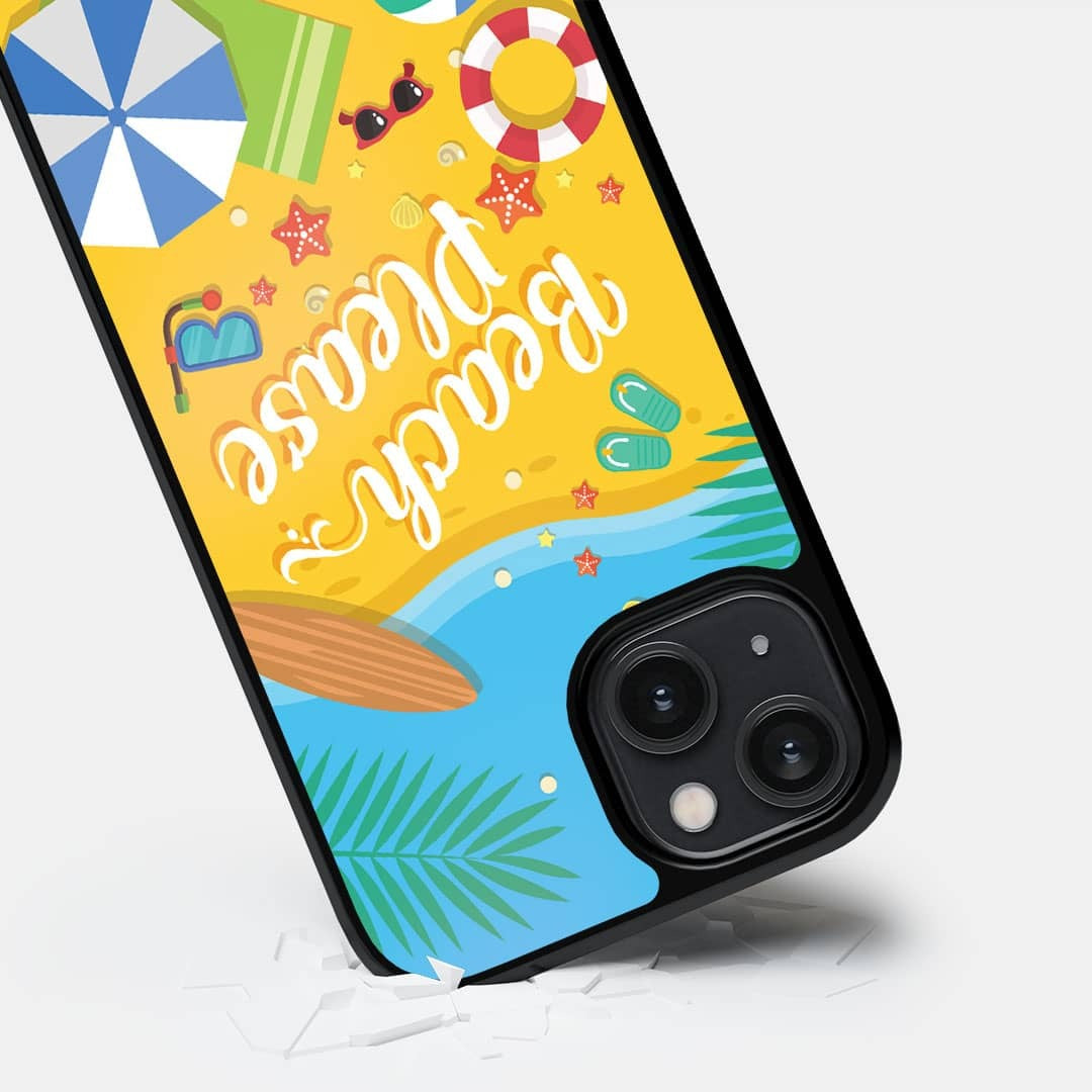 Beach Please Glass iPhone Case for iPhone 14 | Macmerise