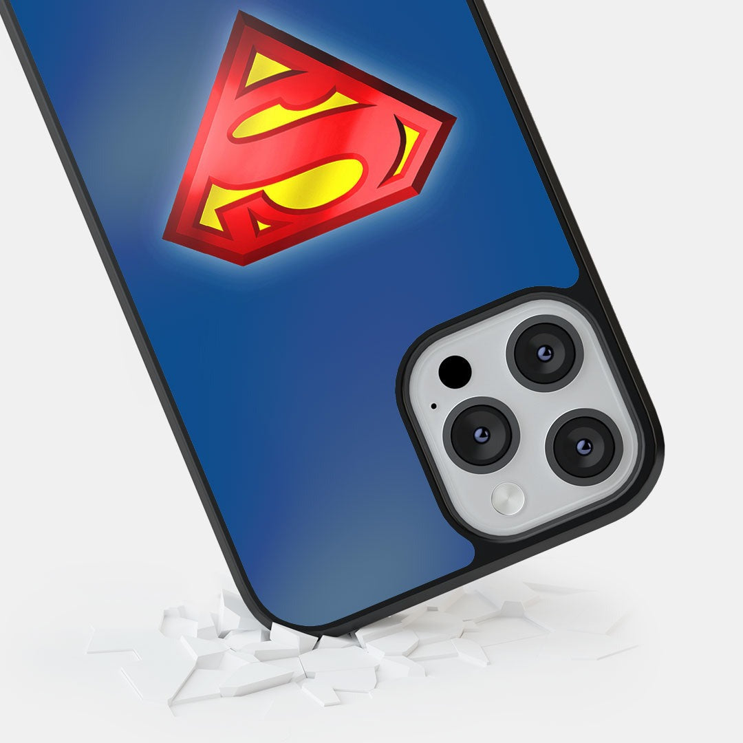 Logo Superman Glass iPhone Case for iPhone 12 Pro | Macmerise