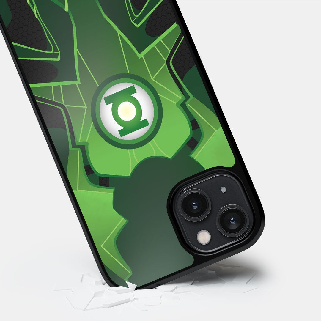 Suit Up Green Lantern Glass iPhone Case for iPhone 14 | Macmerise