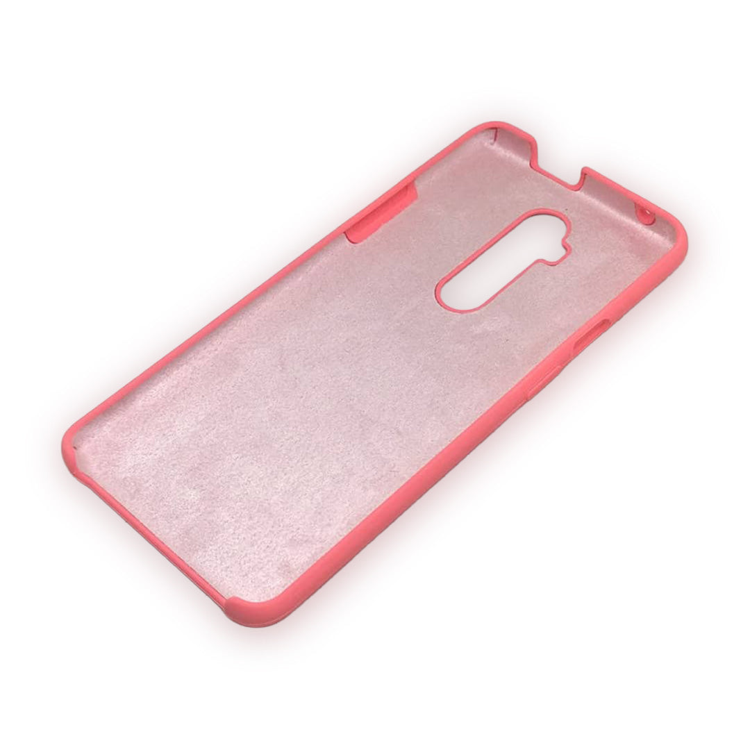 Basics Phone Case for OnePlus 7t Pro Silicone Coral Pink | Macmerise