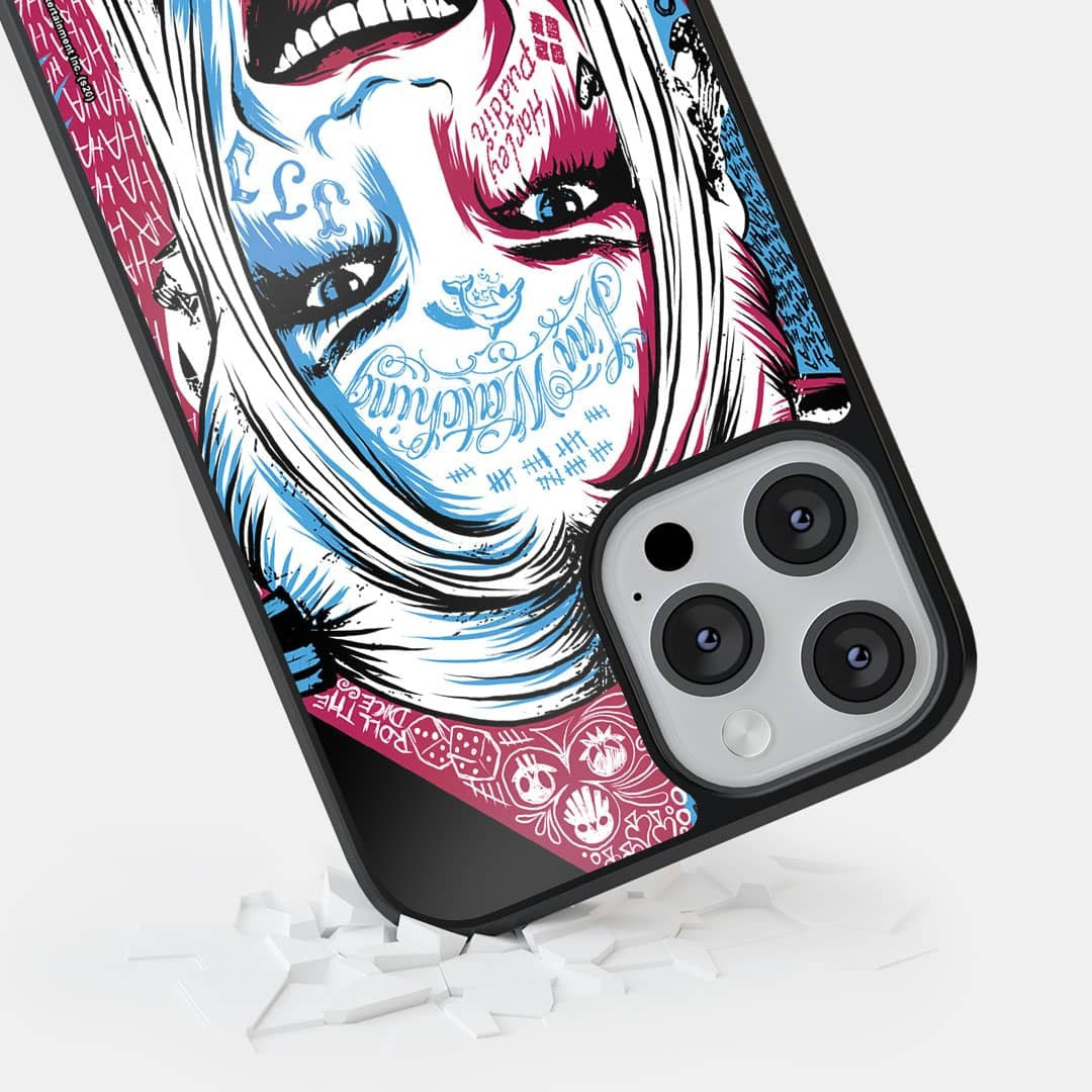 Wicked Harley Quinn Glass iPhone Case for iPhone 13 Pro Max | Macmerise