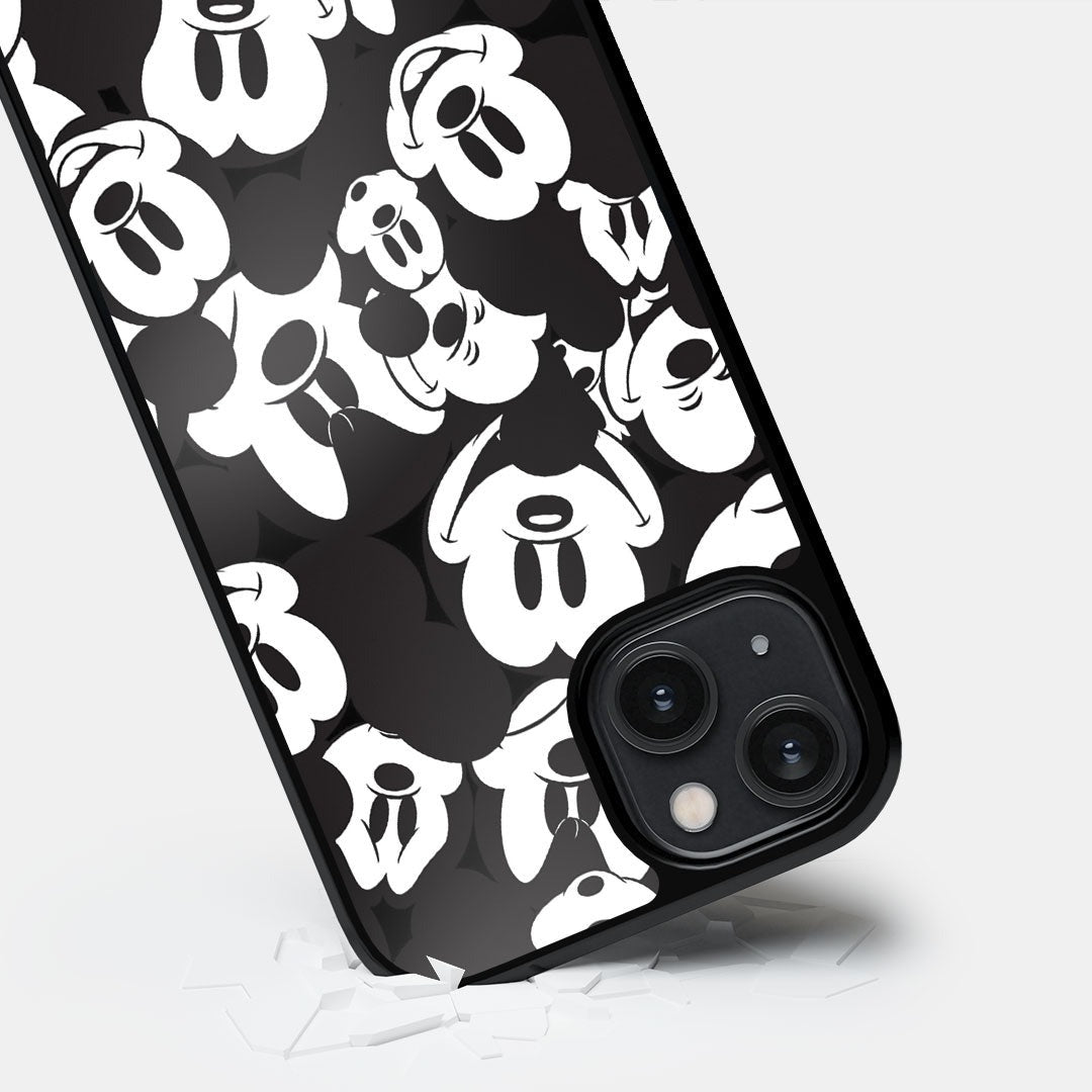 Mickey Smileys Glass iPhone Case for iPhone 14 | Macmerise